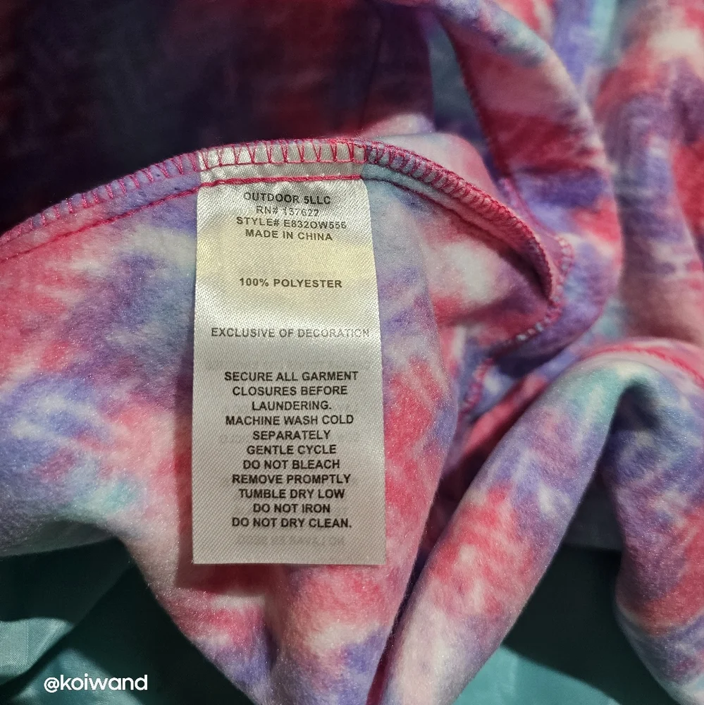 Eddie Bauer Girls Magenta Lightweight 3 in 1 Jacket Size M-10/12 - Picture 12 of 15